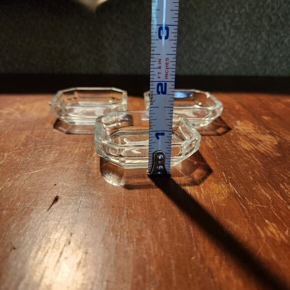 Vintage Crystal Clear Glass Salt Dish With Etched Scottie Dog Design Terrier - Picture 3 of 7